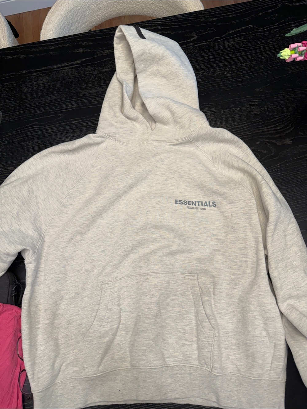 Essentials Men’s Light Heather Gray Crewneck Hoodie
